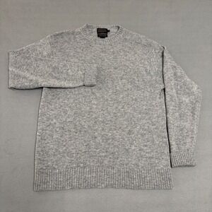 Pendleton Sweater Mens XL Gray Washable Shetland Wool Crewneck Preppy Classic